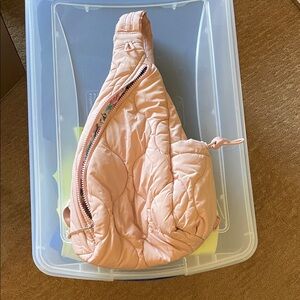 Vera Bradley Pink Quilted Sling Bag